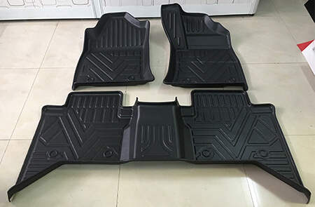 Vacuum formed odor-free TPO car floor mat