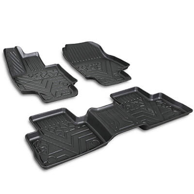 TPE all weather waterproof heavy duty 3D custom fit car floor mats for RAV4 Fifth generation